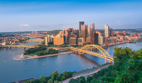 Urban Skyline, City, Bridge - Built Structure, Cityscape, Dusk